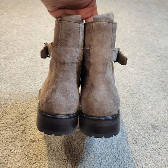LAUREN RALPH LAUREN Suede Lace-Up Ankle Boots Size 8.5 - Picture 6 of 9